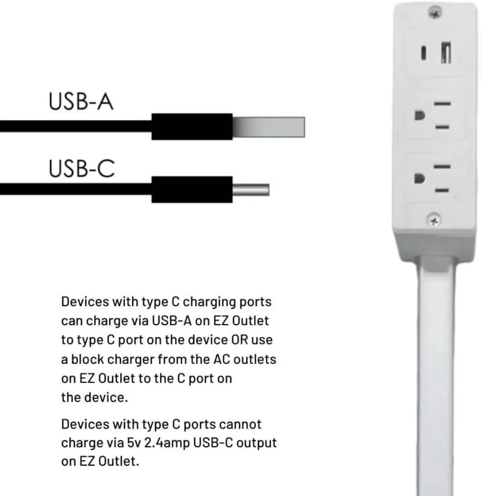 🎁 Save up to 50%💡Outlet Electrical Outlet Extender & 2 AC Outlets Extendable 43-62cm Rotatable 180° for Couches Desks Nightstands