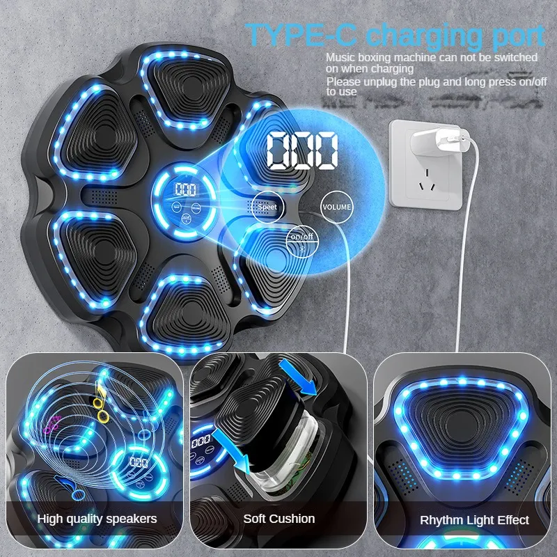 🎁 50% OFF! 💡Musical boxing machine, comes with boxing gloves
